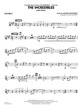 Book cover for The Incredibles (arr. Paul Murtha) - Alto Sax 2