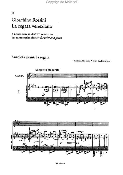 Soirees Musicales and La Regata Veneziana
