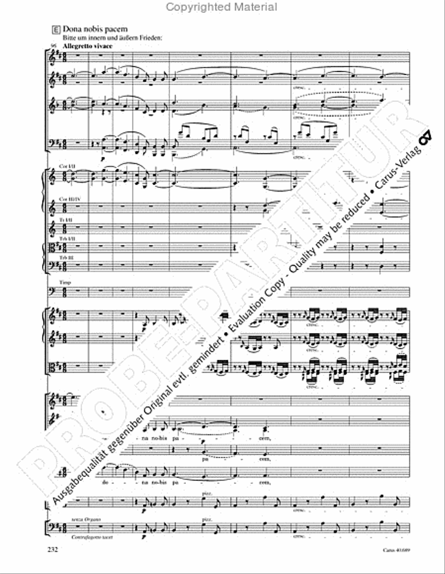 Missa solemnis Missa solemnis 4-Part scores gallery preview page 248