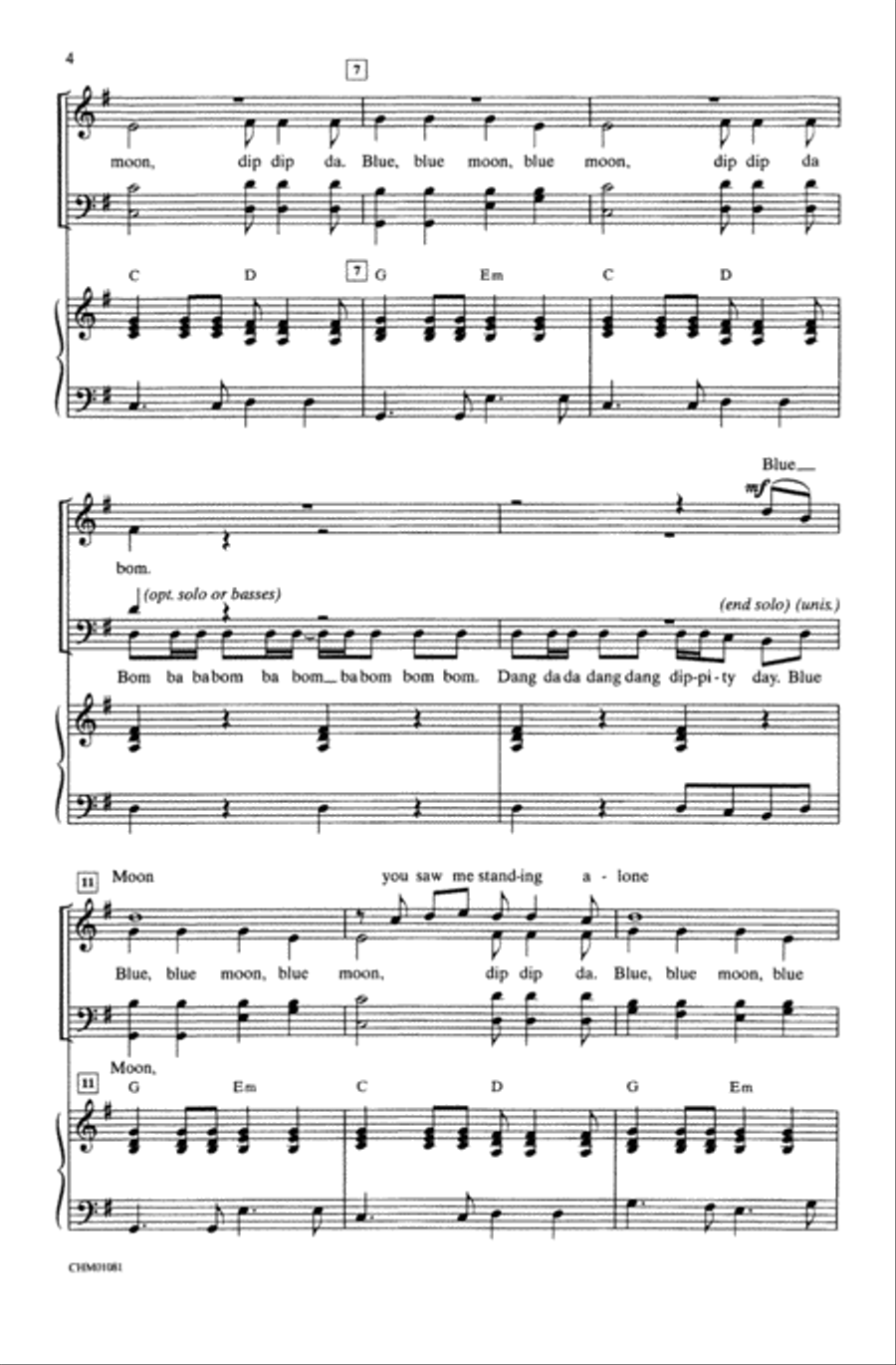 Blue Moon A Cappella scores gallery preview page 2