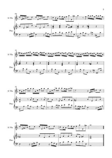 Vivaldi Violin Concerto Op.3 No.6 for Violin and Piano image number null