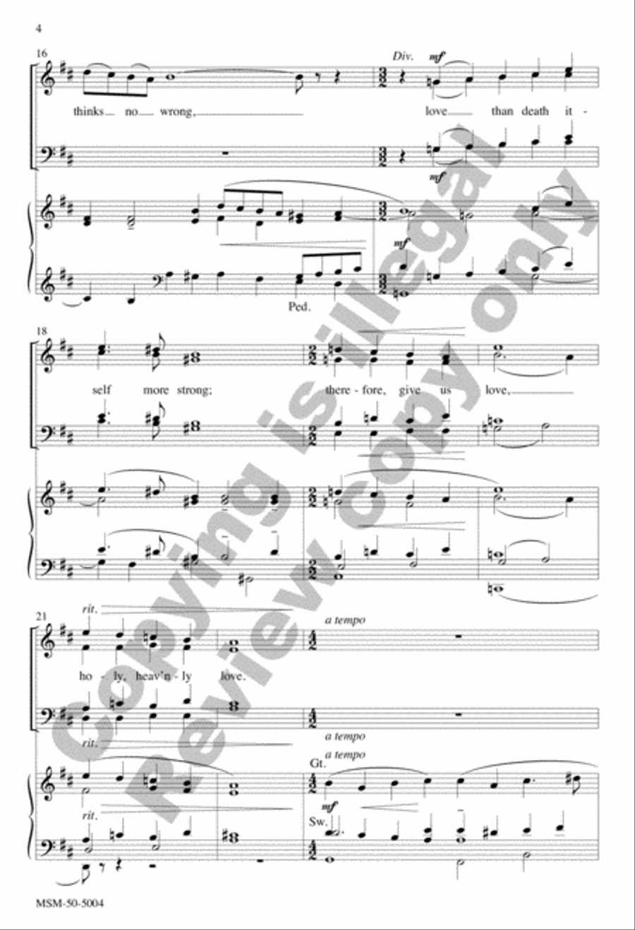 Love 4-Part scores gallery preview page 4