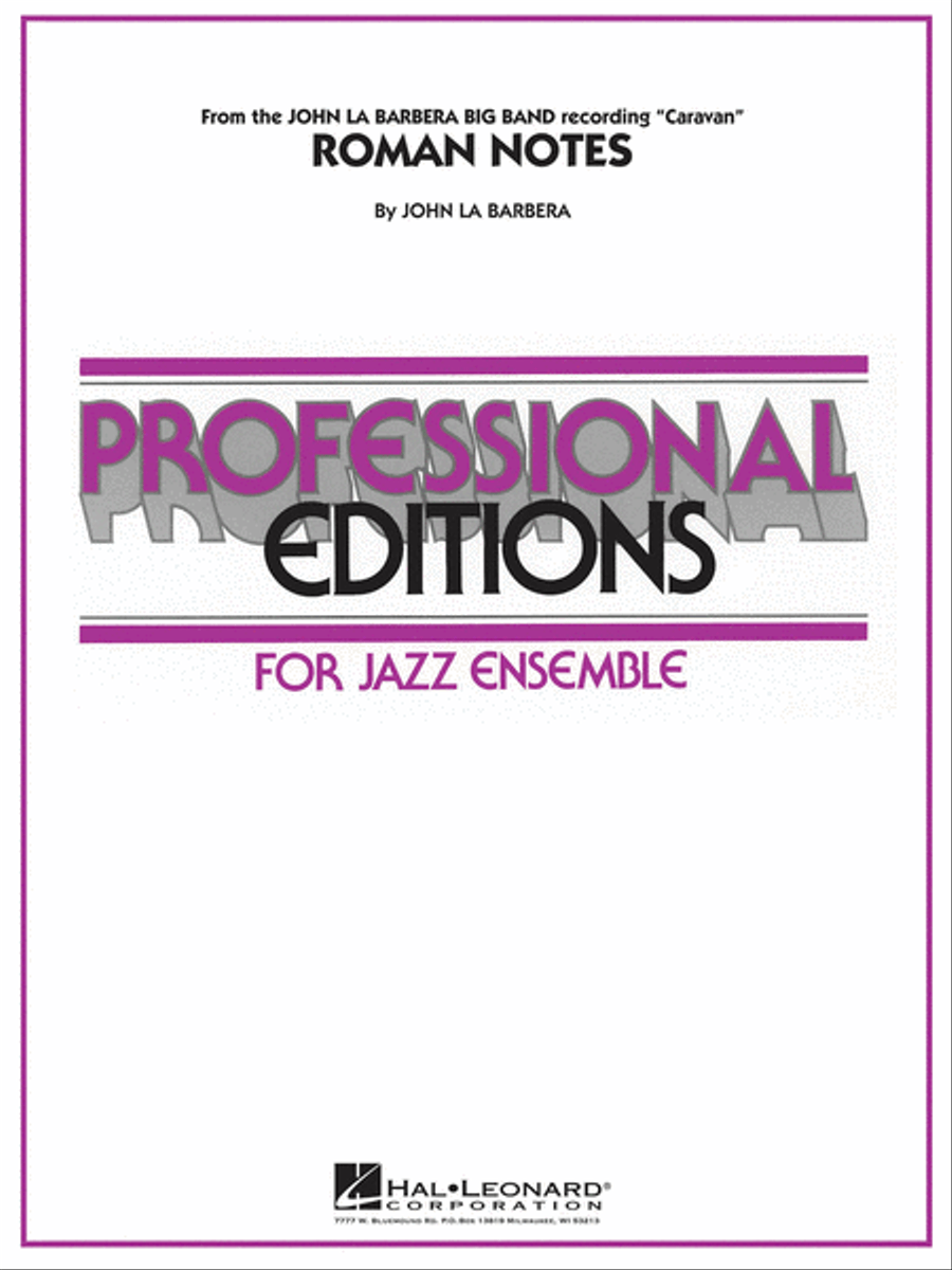 Roman Notes Jazz Ensemble scores gallery preview page 1
