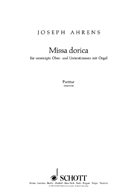 Missa Dorica Score
