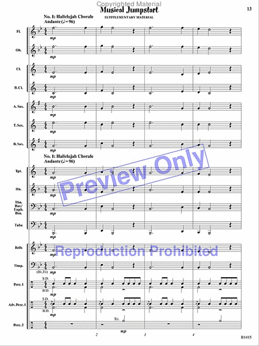 Hallelujah Chorus Hallelujah Chorus Concert Band scores gallery preview page 26