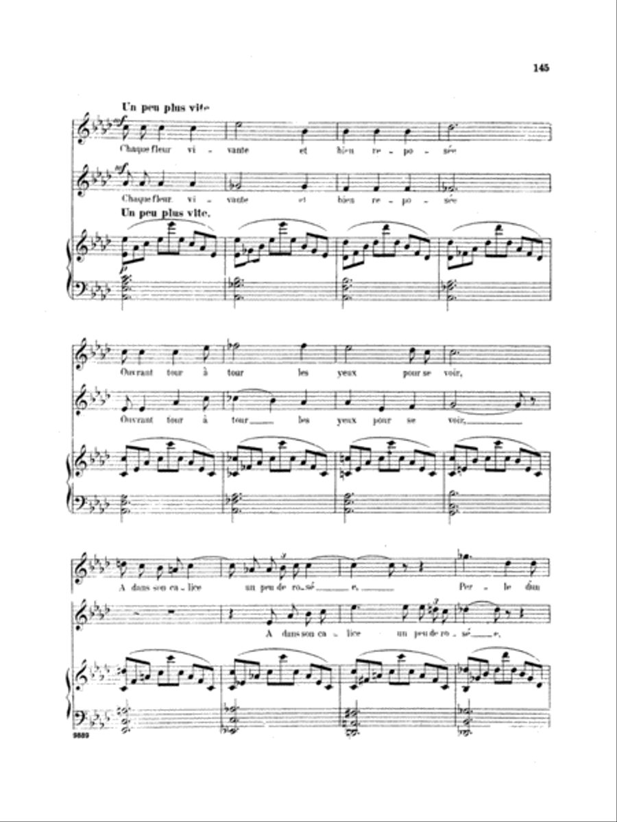 Chausson: Thirty-Three Songs (French) Voice scores gallery preview page 3