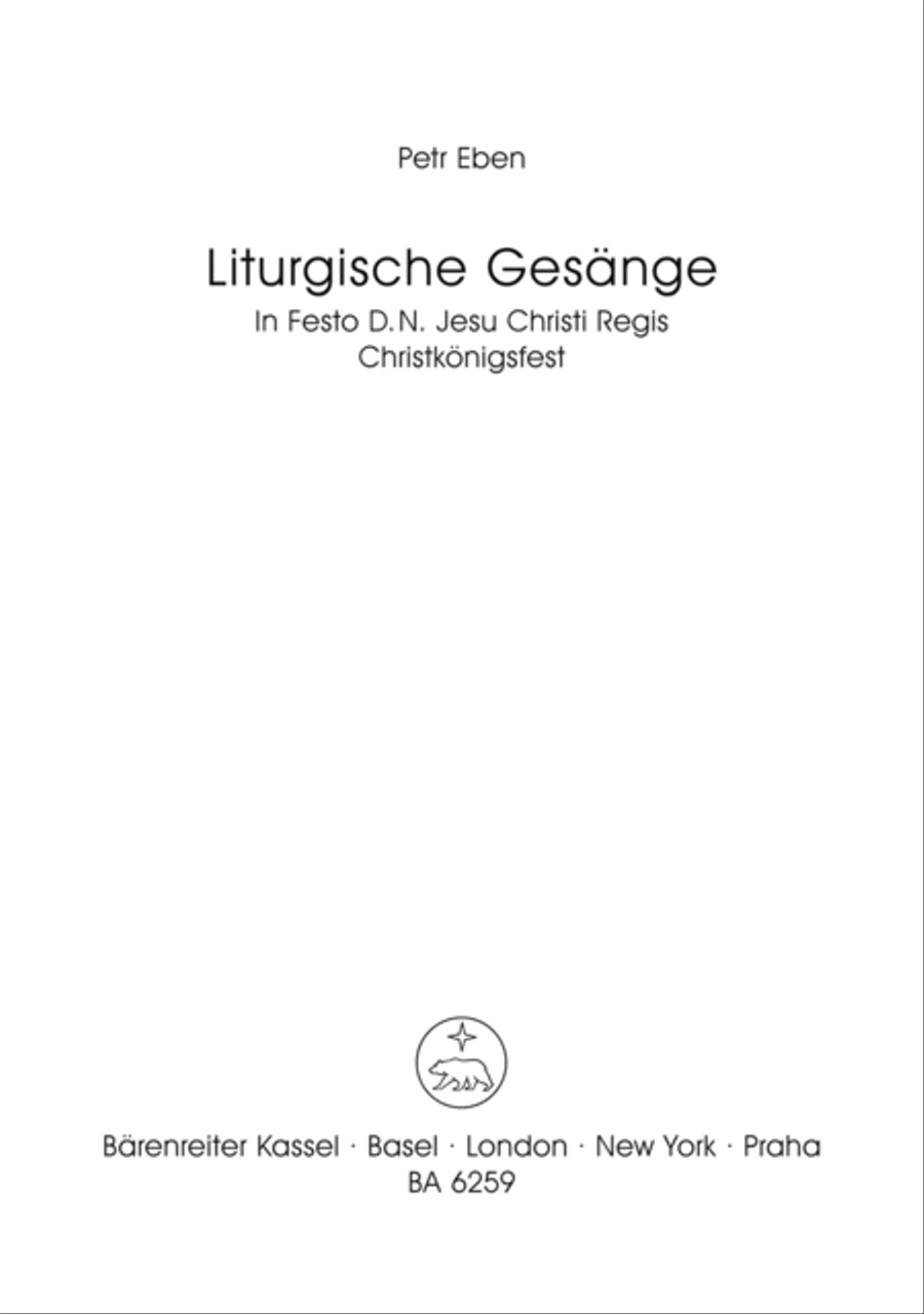 In Festo D.N. Jesu Christi Regis - Proprium zum Christkönigsfest Dignus est Agnus / Würdig ist das Lamm Choir scores gallery preview page 1