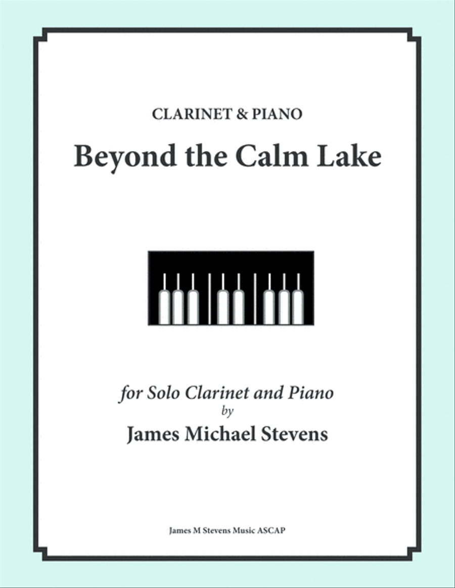 Beyond the Calm Lake - Clarinet & Piano Clarinet Solo scores gallery preview page 1