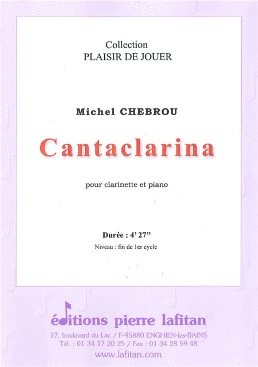 Cantaclarina Clarinet Solo scores gallery preview page 1