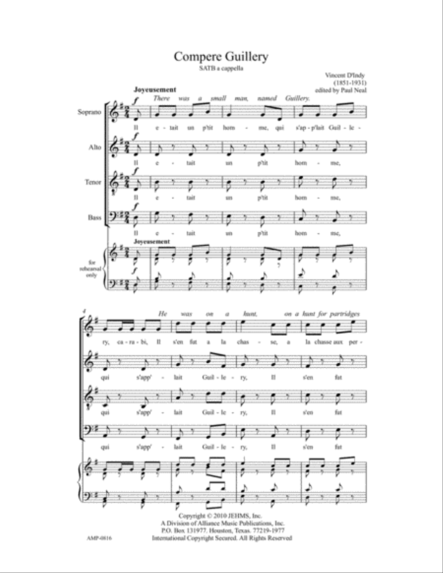 Compere Guillery SSATB scores gallery preview page 3