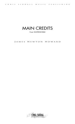 Book cover for Main Credits - Waterworld - Score Only