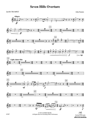 Seven Hills Overture: 2nd B-flat Trumpet