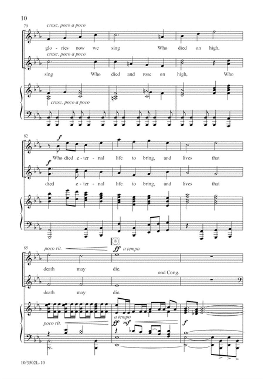 Crown Him, the Risen King! 3-Part scores gallery preview page 11