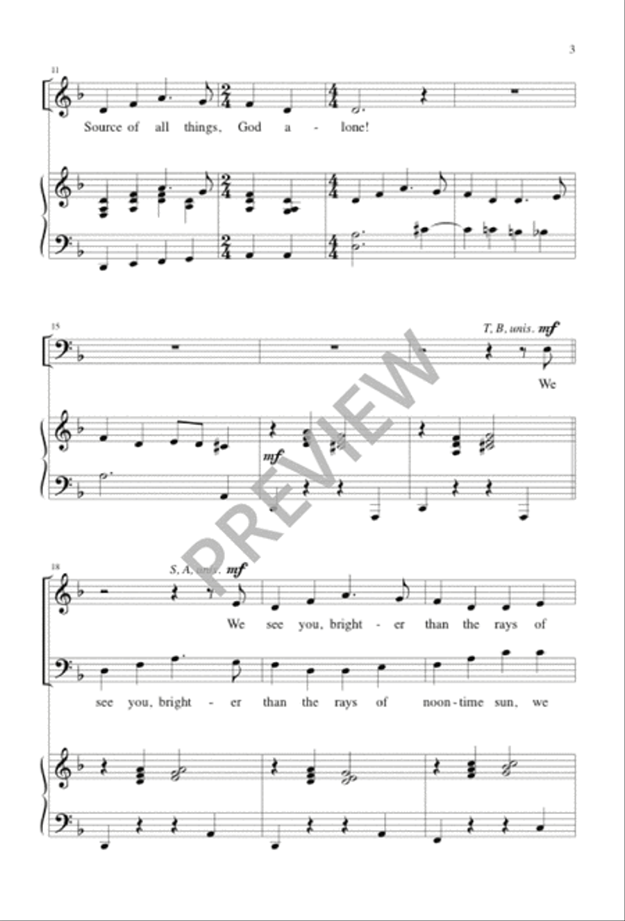 The Hymn of Adam 4-Part scores gallery preview page 4