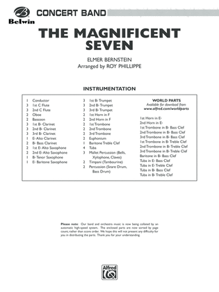 Book cover for The Magnificent Seven: Score