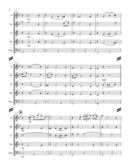 A Pretty Girl is Like a Melody (for Woodwind Quintet) by Irving Berlin Woodwind Quintet - Digital Sheet Music