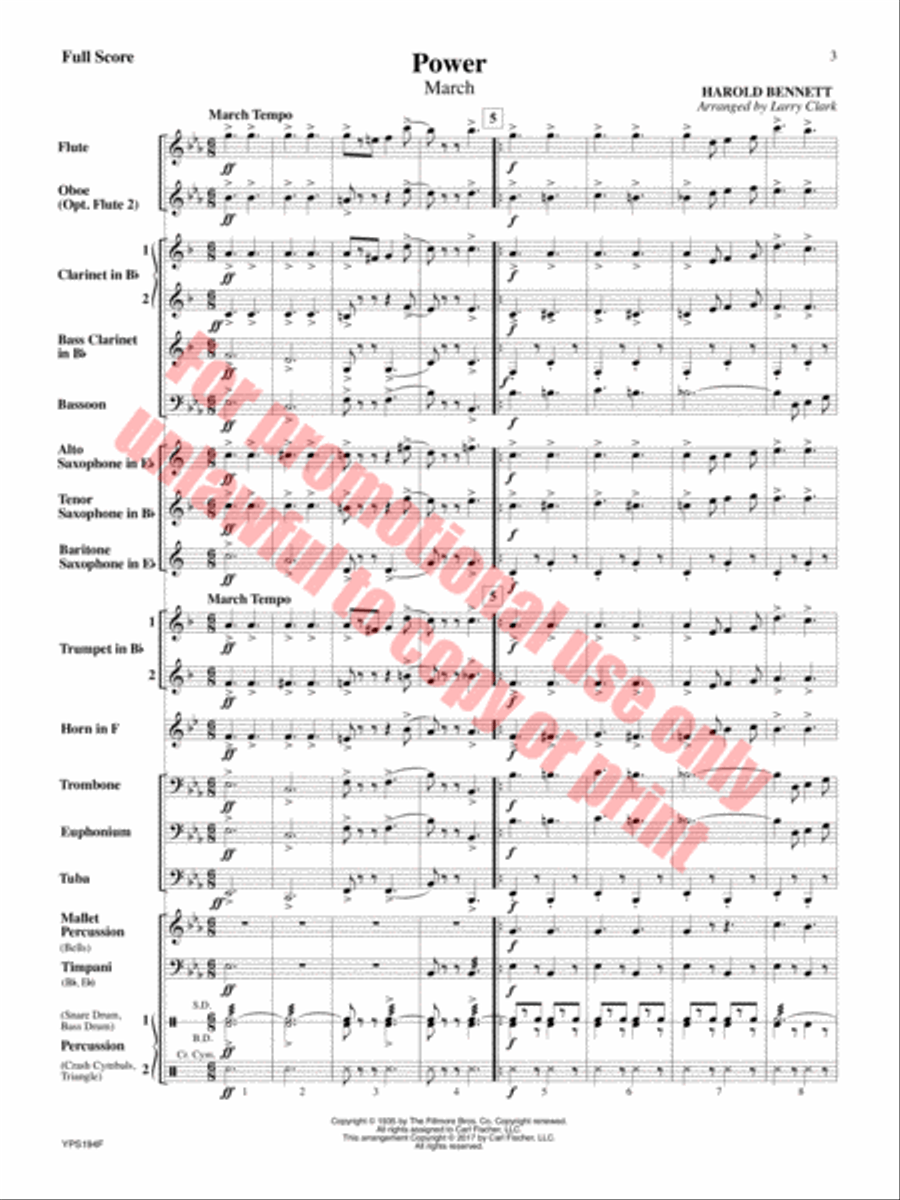 Power Concert Band scores gallery preview page 4