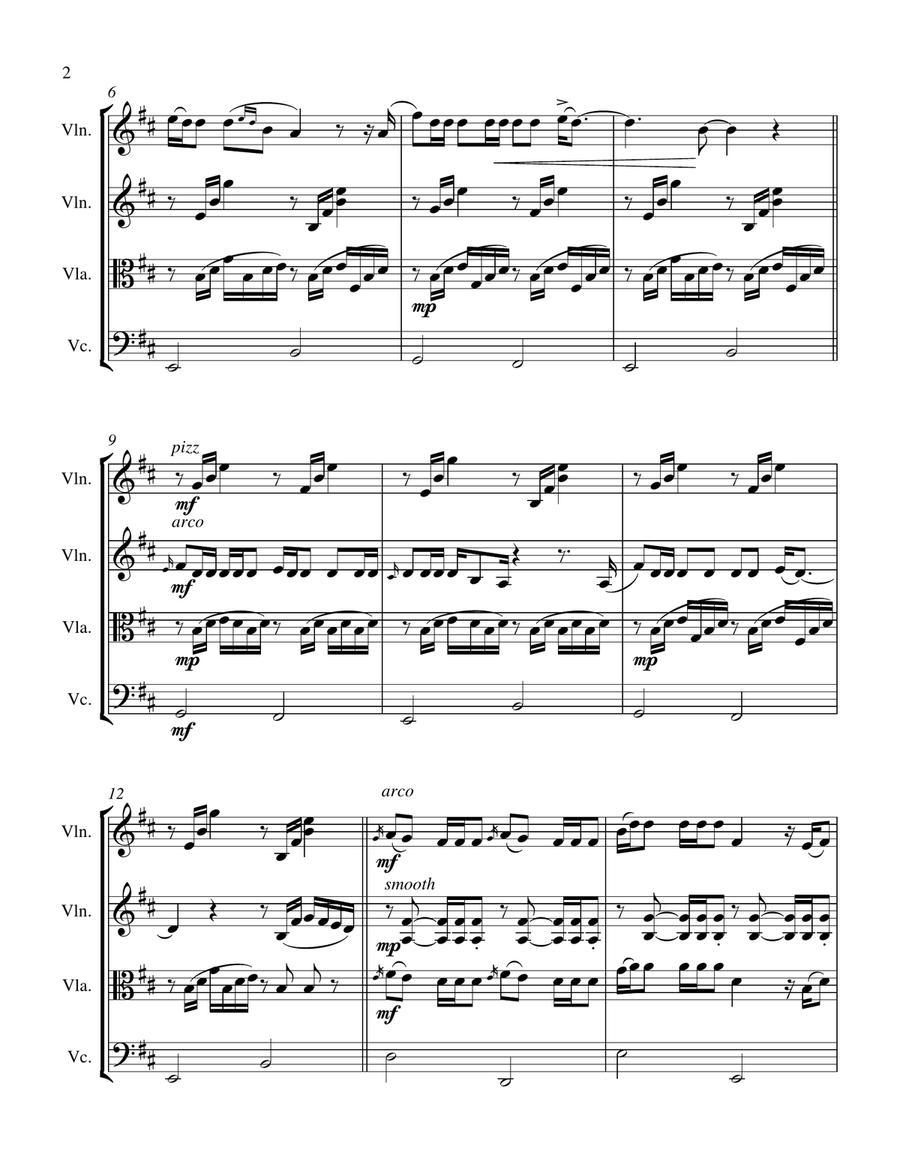 Invisible String String Quartet scores gallery preview page 2
