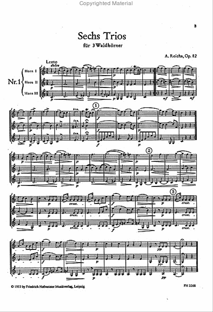 6 Horn-Trios, op. 82 6 Horn-Trios, op. 82 Woodwind Trio scores gallery preview page 2