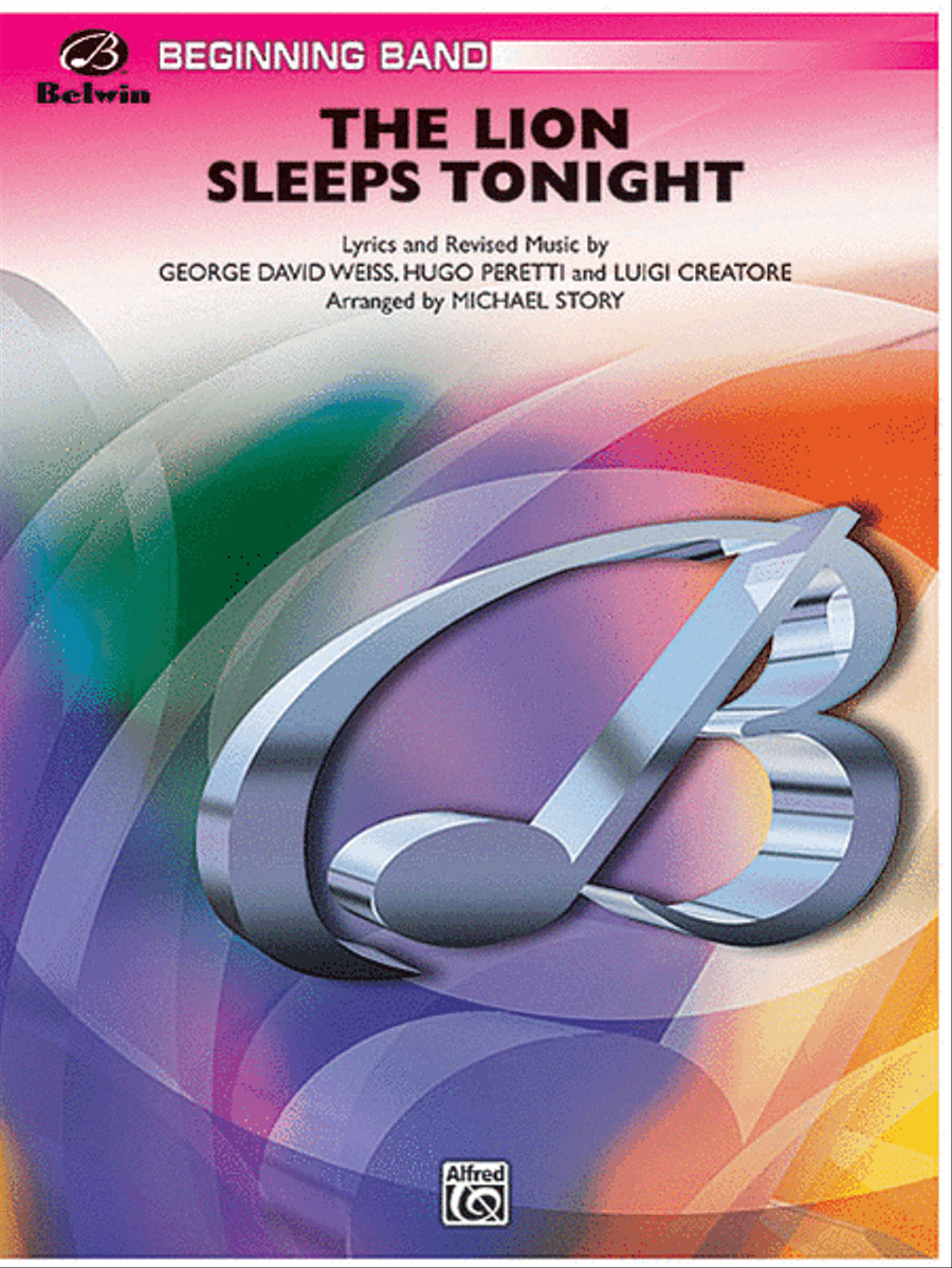 The Lion Sleeps Tonight Concert Band scores gallery preview page 1