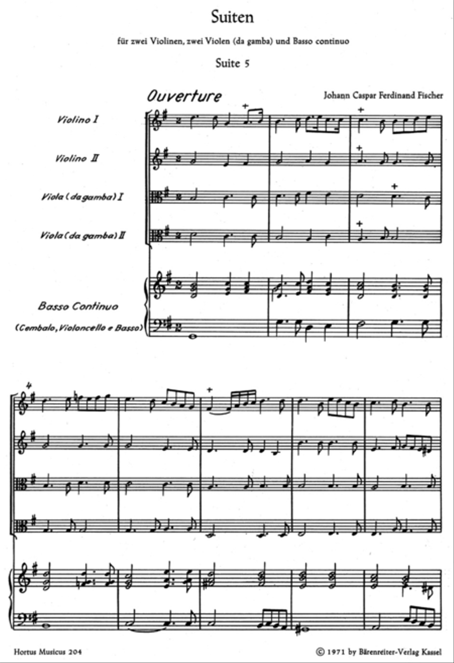 Zwei Suiten for four Instruments (Viols) Viola scores gallery preview page 2