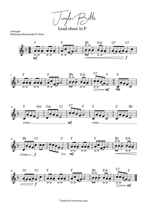 Jingle Bells - lead sheet in F