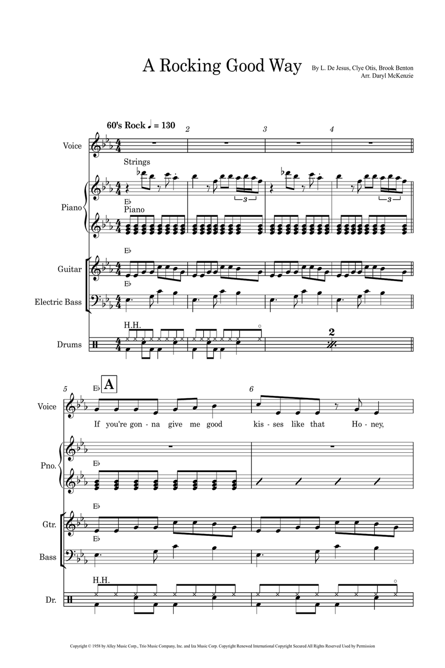 A Rockin' Good Way Small Ensemble scores gallery preview page 1