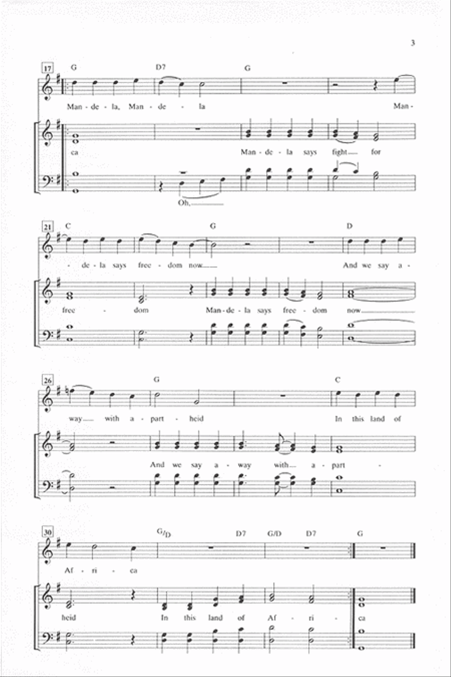 Freedom Is in Your Hand Freedom Is in Your Hand 4-Part scores gallery preview page 3