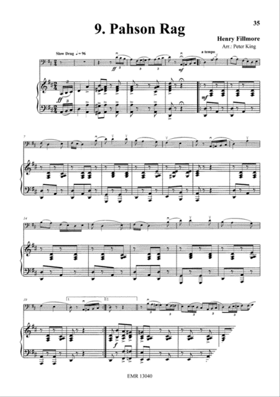 15 Rags Double Bass scores gallery preview page 11