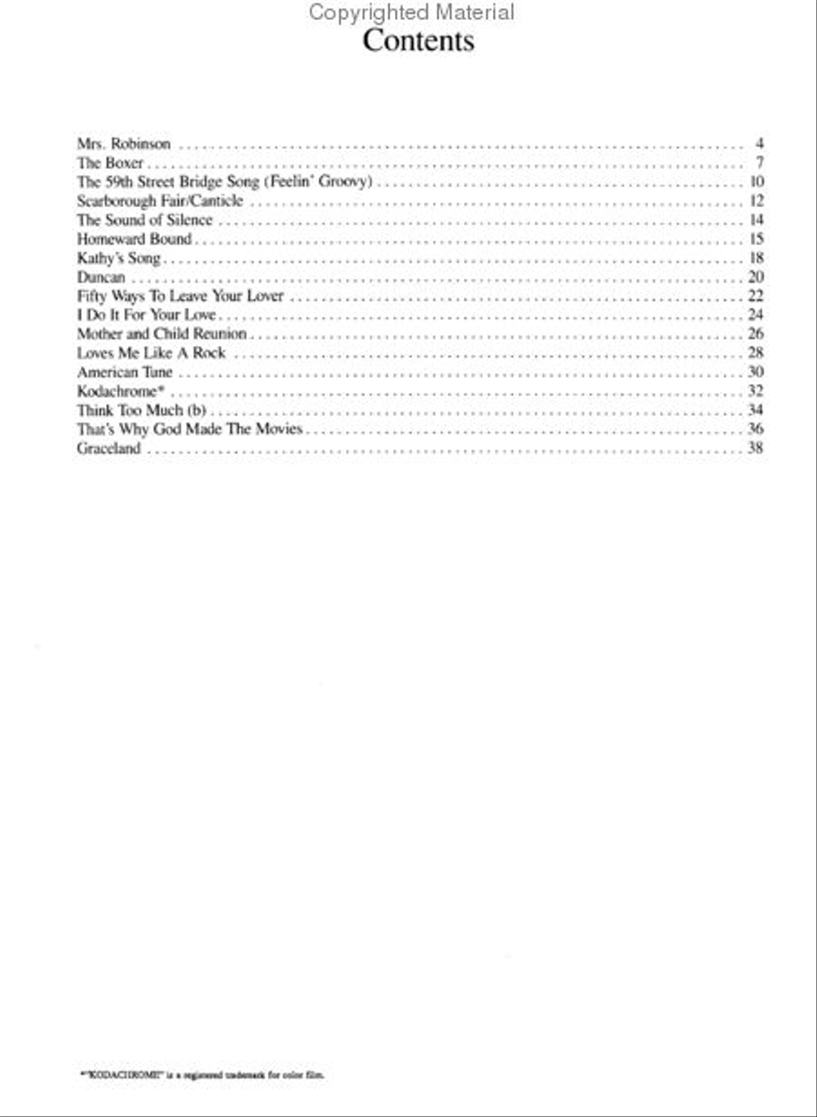 Fingerpicking Paul Simon Fingerpicking Paul Simon Electric Guitar scores gallery preview page 2