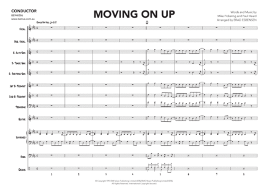 Moving On Up Tenor Saxophone scores gallery preview page 3