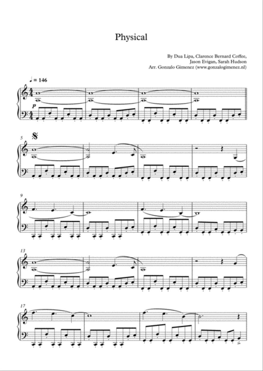 Physical Piano Solo scores gallery preview page 2