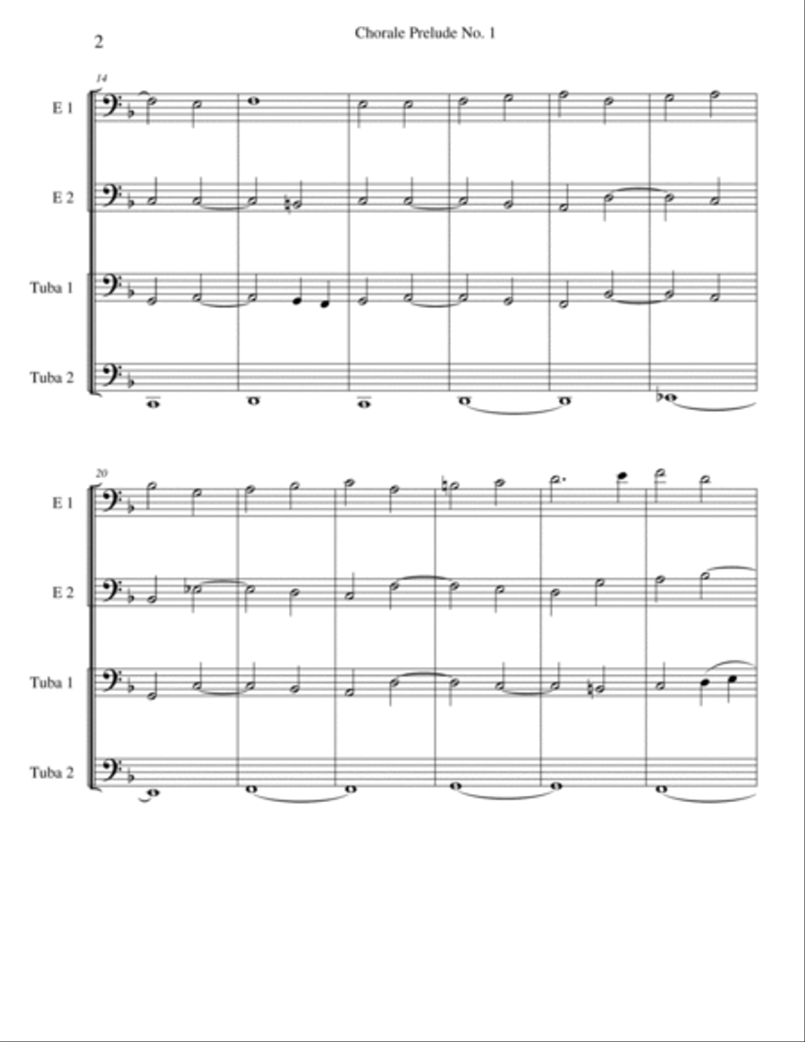 Chorale Prelude No. 1 Chorale Prelude No. 1 Brass Ensemble scores gallery preview page 2