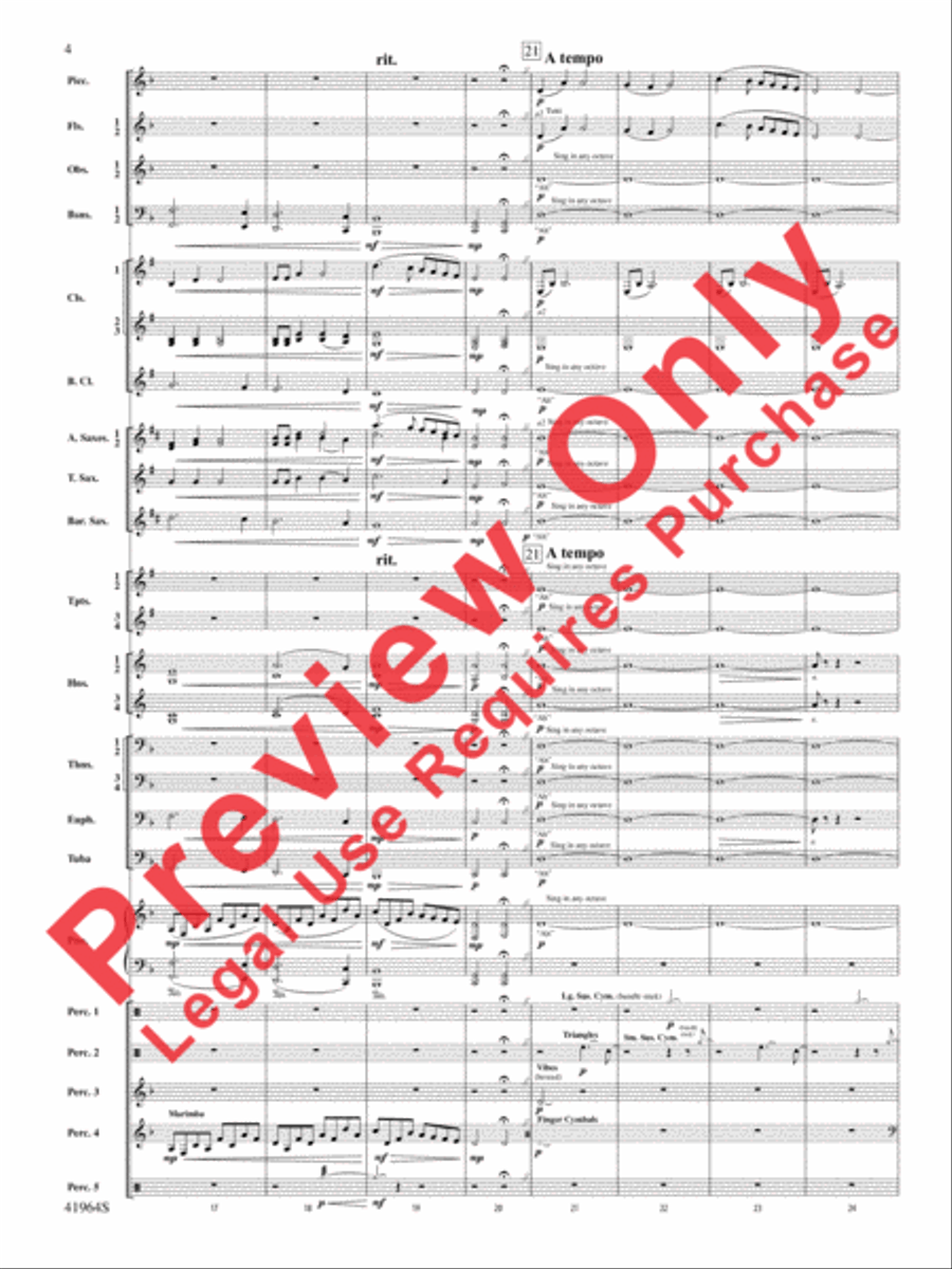 All the Pretty Little Horses Concert Band scores gallery preview page 5