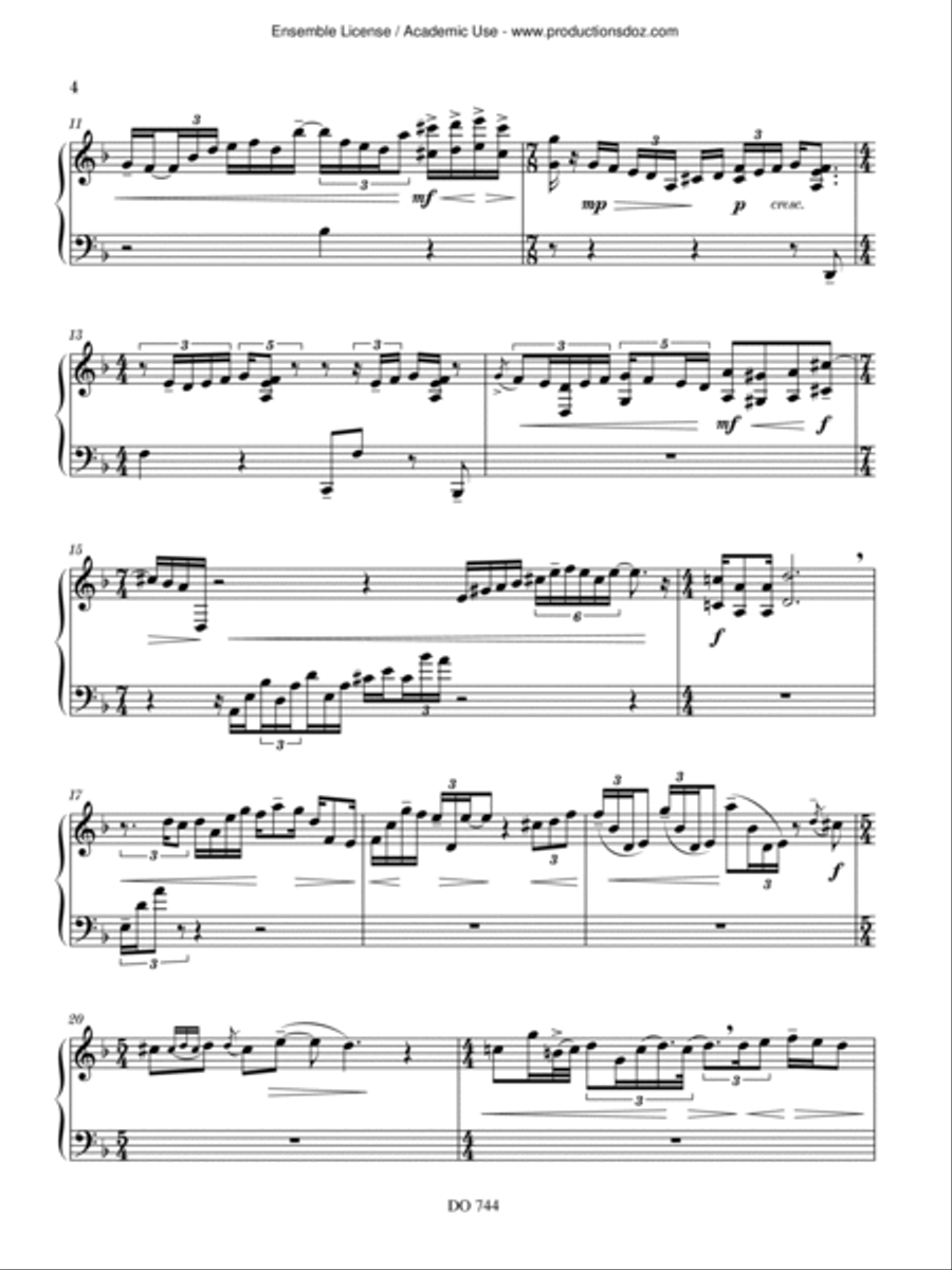 La dame du Nil Harp scores gallery preview page 4