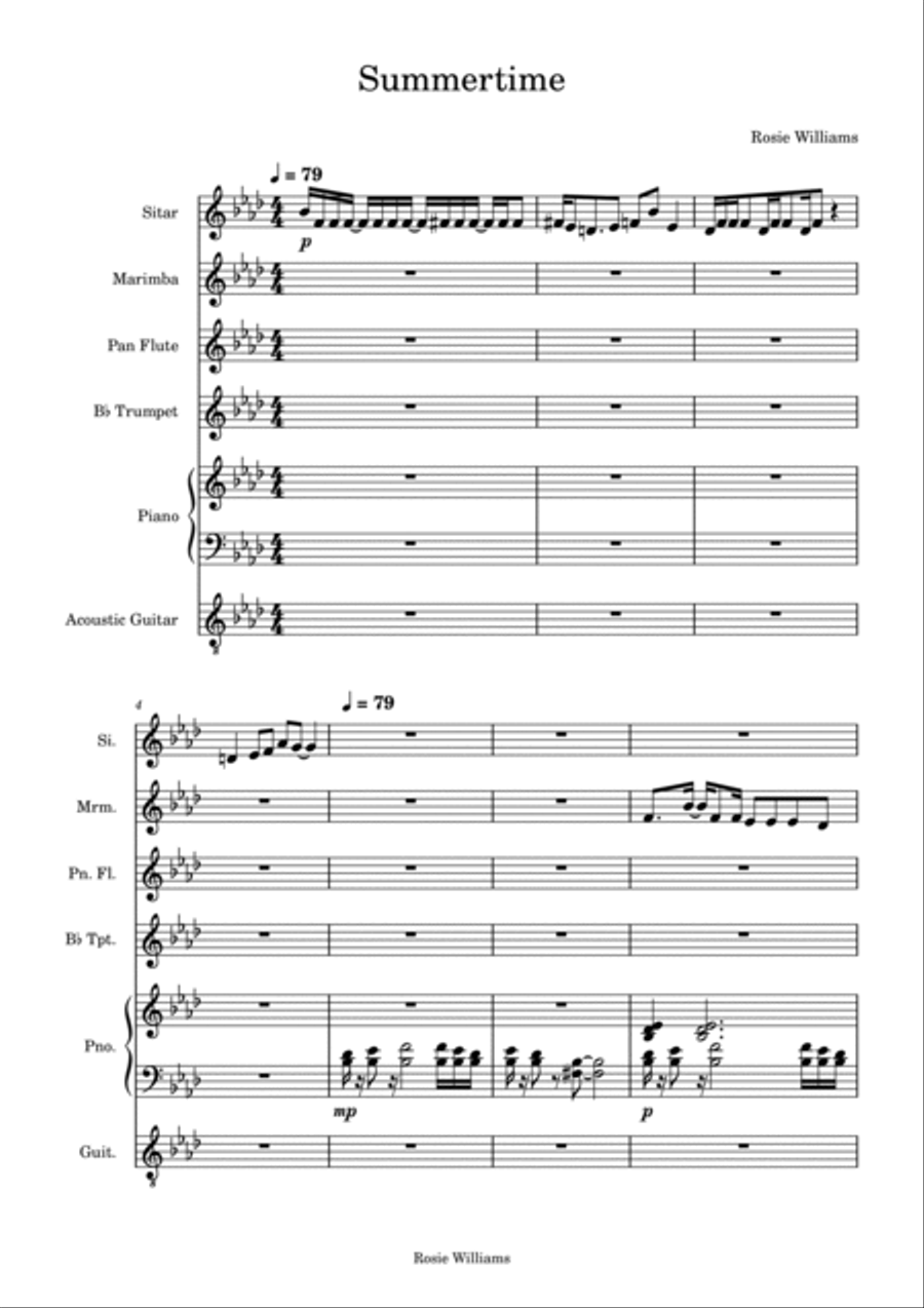 Summertime Jazz Ensemble scores gallery preview page 2