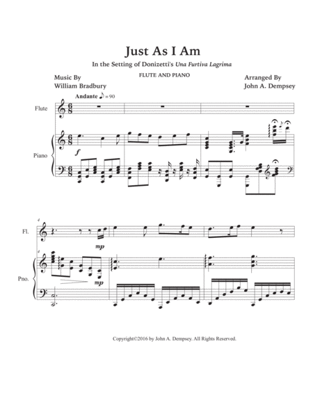 Just As I Am (Flute and Piano) image number null