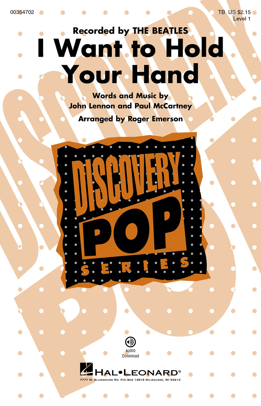 I Want to Hold Your Hand TB scores gallery preview page 1