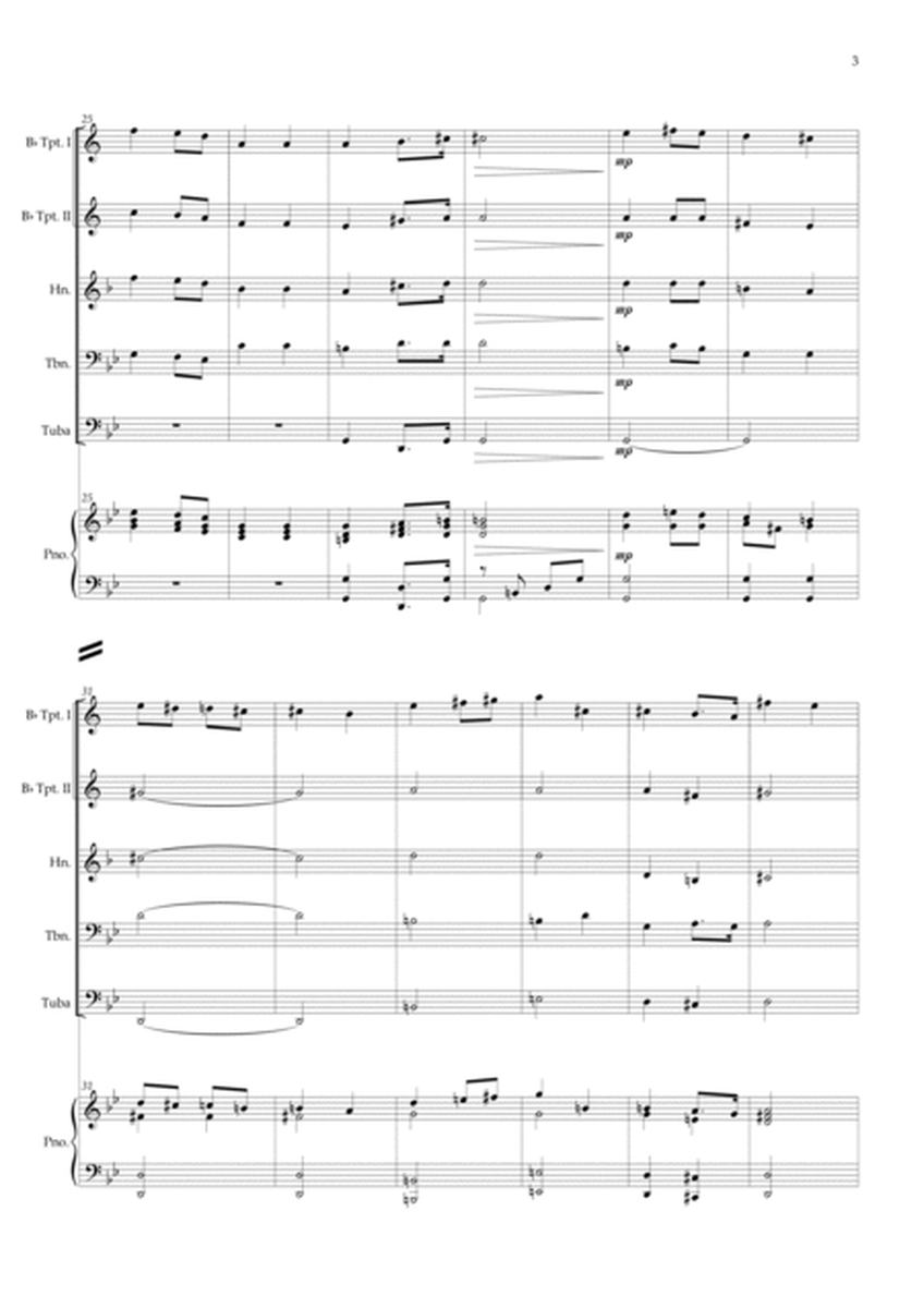 Wedding March (Wagner) Brass Quintet Piano image number null