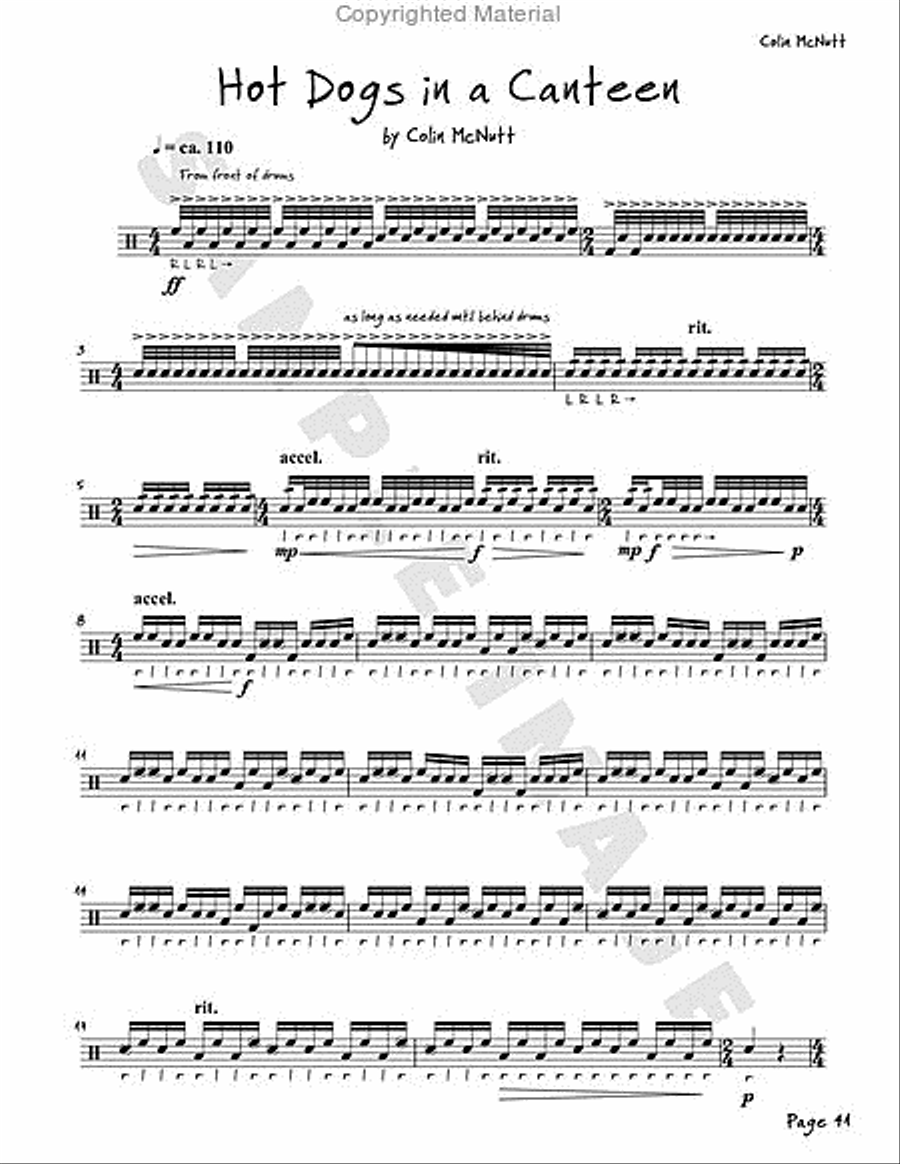Violent Tenor Cream Drums scores gallery preview page 14