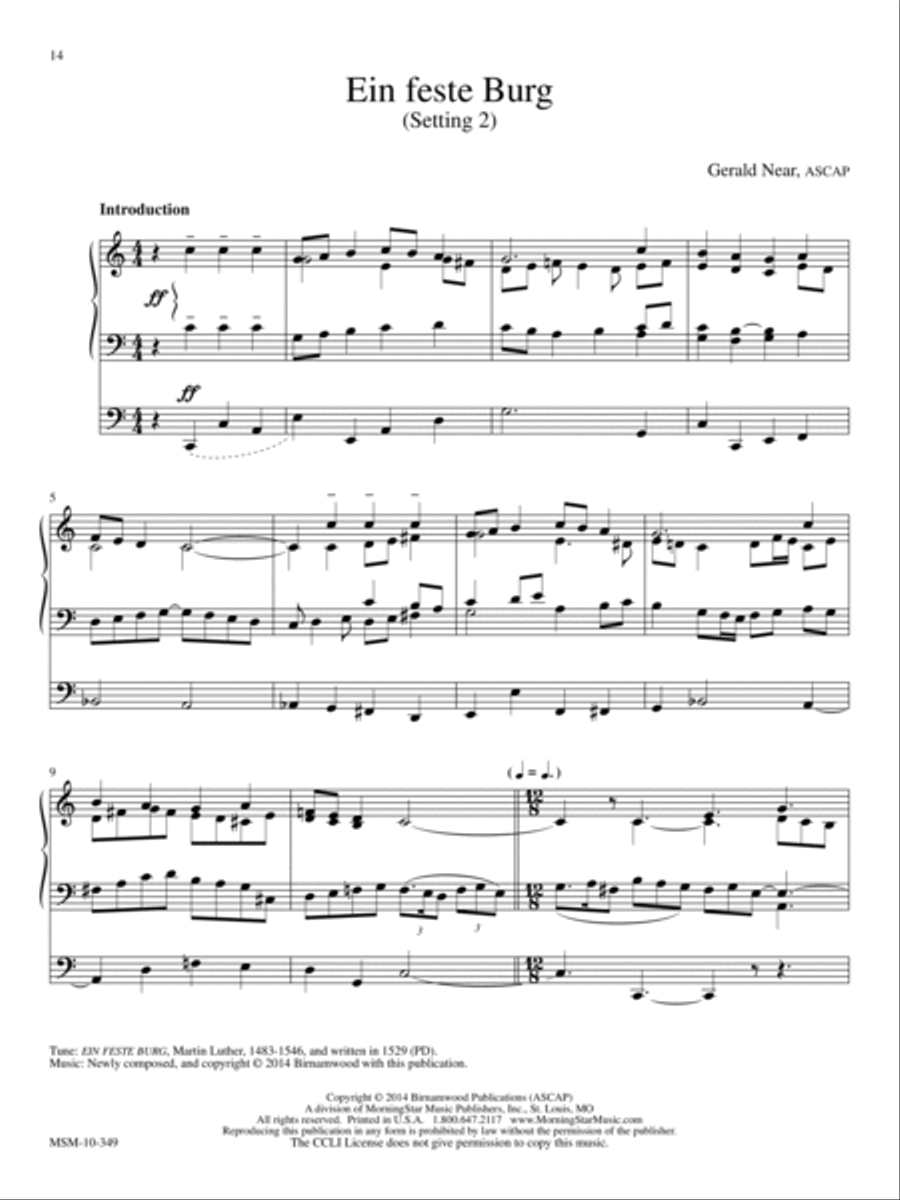 Laudes Domini: 10 Hymn Introductions and Harmonizations for Organ, Volume 2 Organ scores gallery preview page 8