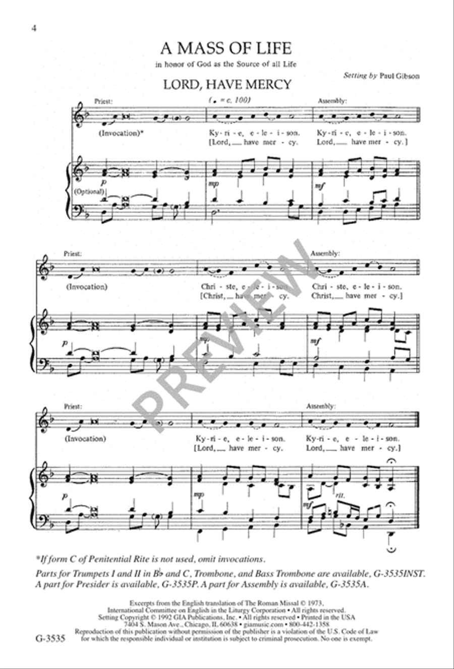 A Mass of Life 4-Part scores gallery preview page 4