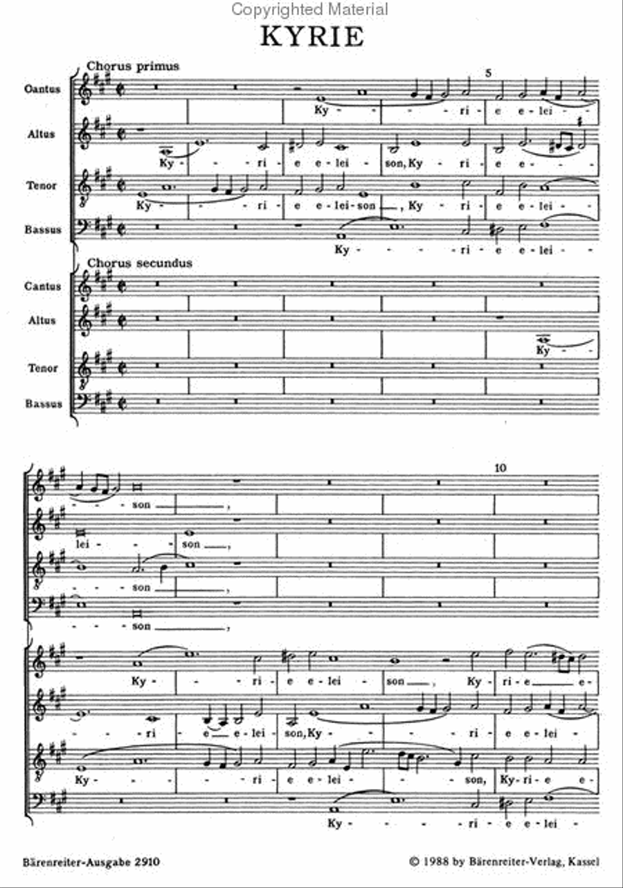 Missa octo vocum 4-Part scores gallery preview page 2
