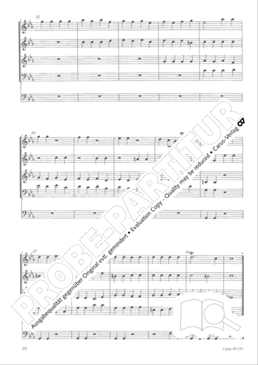Funeral music of Queen Mary 4-Part scores gallery preview page 11