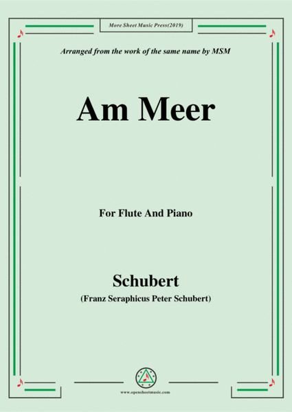 Schubert-Am meer,for Flute and Piano image number null