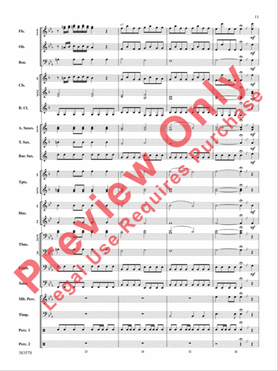 A Classic Christmas Concert Band scores gallery preview page 12