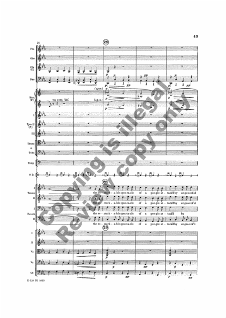 The Testament of Freedom (Additional Orchestra Score) Choir scores gallery preview page 18