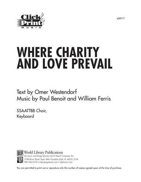 Where Charity and Love Prevail | Download Edition