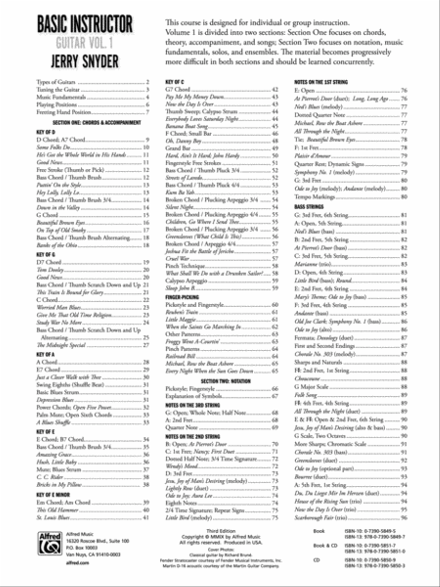 Basic Instructor Guitar, Book 1 Guitar scores gallery preview page 5