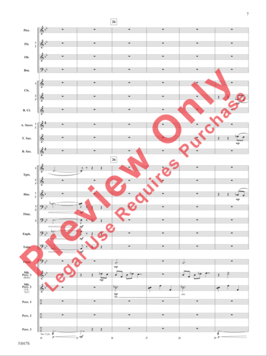 Lucid Dreams Concert Band scores gallery preview page 8